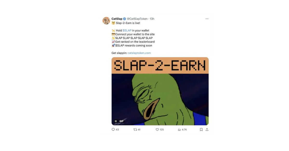 Slap-to-Earn: Đốt Token để tăng giá trị $SLAP