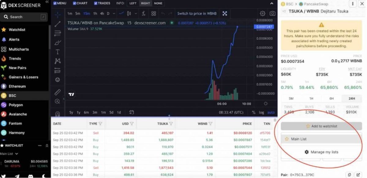 DEX Screener 7