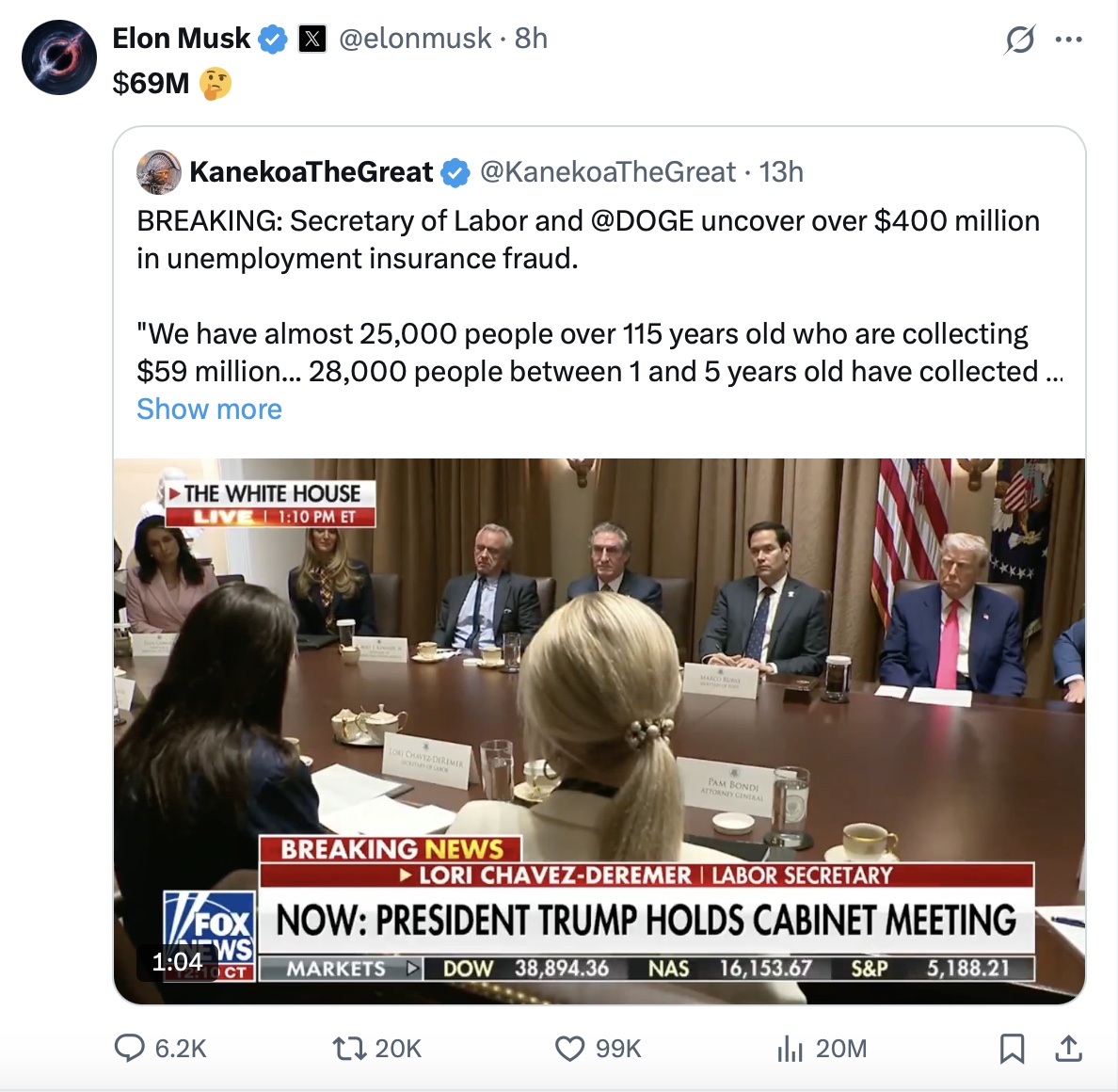 $69M