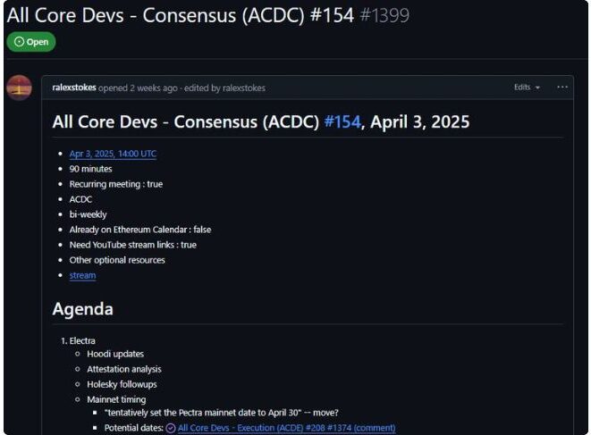 Pectra mainnet 1