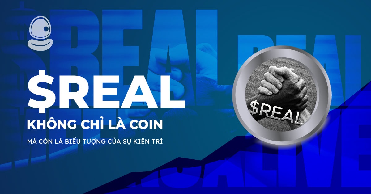 $REAL không chỉ là coin, mà còn là biểu tượng của sự kiên trì 1 $REAL không chỉ là coin, mà còn là biểu tượng của sự kiên trì