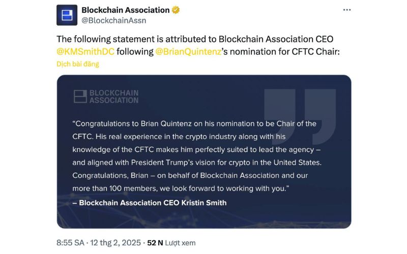 a16z lên kế hoạch triển khai quỹ đầu tư AI trị giá 20 tỷ USD 3 ổng thống Trump đề cử Brian Quintenz làm Chủ tịch Ủy ban Giao dịch Tài sản Kỳ hạn (CFTC)