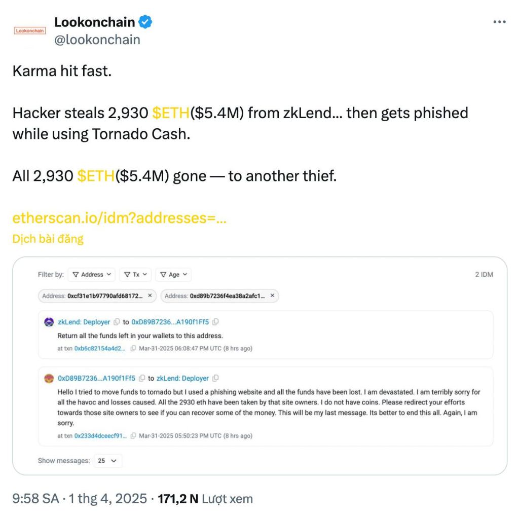 Hacker rửa tiền thất bại