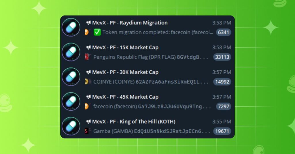 Khám phá giao dịch rủi ro cao Với Degen Zone Trên MevX 4 MevX Signals