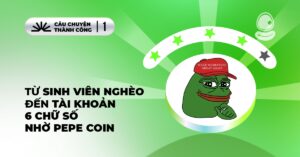 Từ sinh viên nghèo đến tài khoản 6 chữ số nhờ Pepe coin