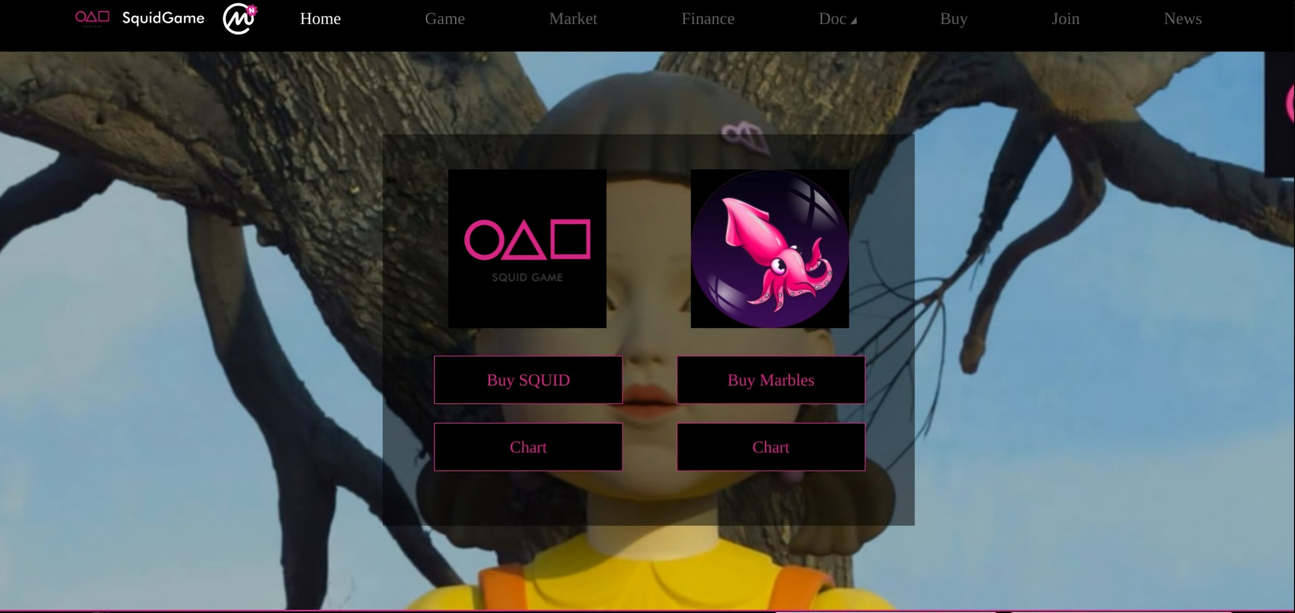 Squid Game Coin: Câu chuyện điển hình về rug pull trắng trợn 2 Trang web Squidgame
