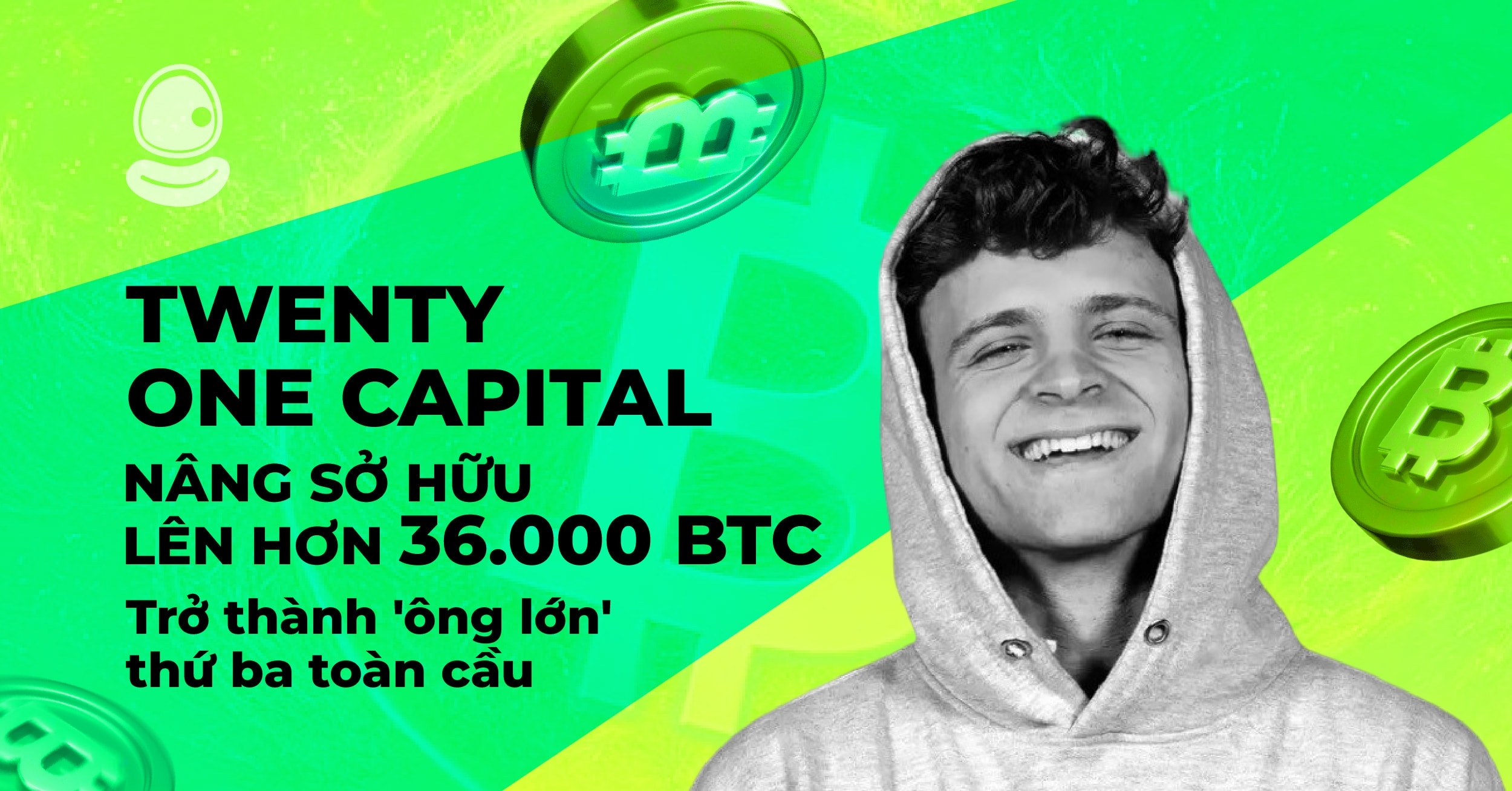 Twenty One Capital nâng sở hữu lên hơn 36.000 BTC, trở thành 'ông lớn' thứ ba toàn cầu 1 Twenty One Capital nâng sở hữu lên hơn 36.000 BTC, trở thành 'ông lớn' thứ ba toàn cầu