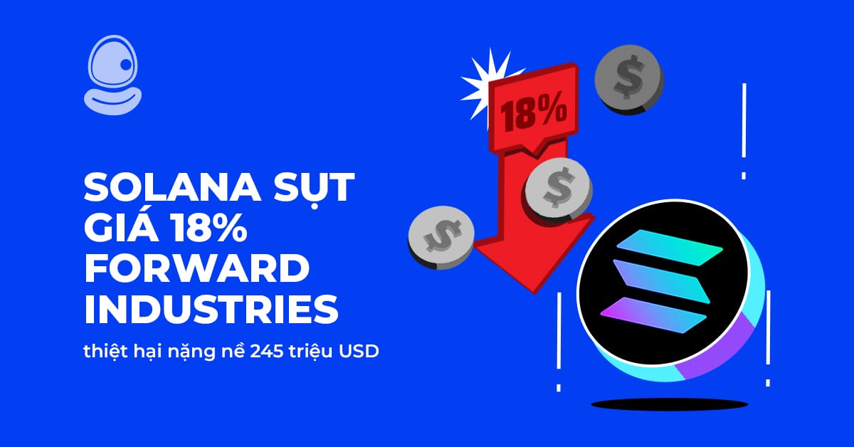 Solana sụt giá 18% Forward Industries thiệt hại nặng nề 245 triệu USD