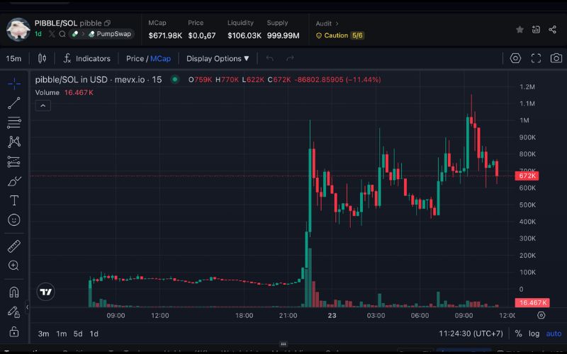 Daily Recap - 23/09/2025: Dòng vốn tổ chức tiếp tục đổ mạnh vào Bitcoin, nâng tổng nắm giữ kỷ lục 3 Pibble chart (Nguồn: MevX)
